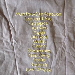 Harry Styles Love on Tour Hoodie - Purple Sweatshirt with Yellow Text